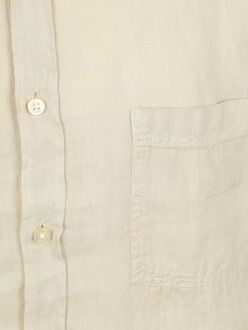 BOSS Relegant Overhemd Linnen Ecru Beige