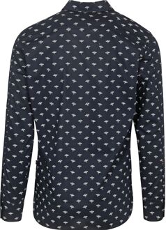 BOSS Remiton Overhemd Navy Donkerblauw