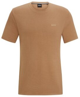 BOSS Rib T Shirt * Actie * Bruin,Zwart - Small,Medium,Large,X-Large,XX-Large
