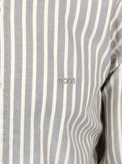 BOSS Ricoplus Overhemd Streep Grijs - L,M,XL,XXL