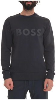 BOSS Salbo Crewneck sweatshirt Boss , Blue , Heren - 2Xl,Xl,L,M,S