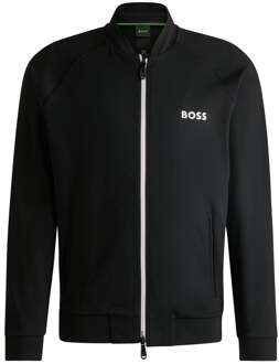BOSS Samoo Trainingsjack Heren-Zwart - S,XXL