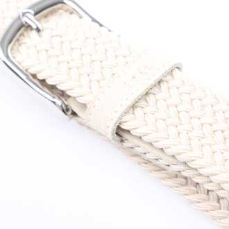 BOSS Sash Woven Belt in Off-White Gebroken wit