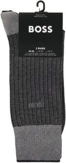 BOSS Sokken met herenlogo (Set van 2) (Zwart) - maat 7-8 (UK Shoe)