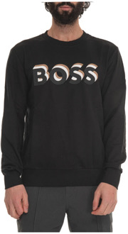 BOSS Soleri 07 Crewneck sweatshirt Boss , Black , Heren - 2Xl,Xl,L,M,S