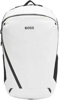BOSS Stenson Backpack open white Wit - H 47,5 x B 26,5 x D 24,5 cm