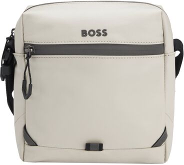 BOSS Stenson Crossbody beige schoudertas heren - H 18 x B 17 x D 7 cm