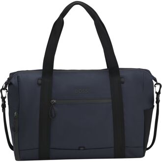 BOSS Stenson Small Holdall dark blue weekendtas handbagage Blauw - H 30,5 x B 45 x D 24 cm
