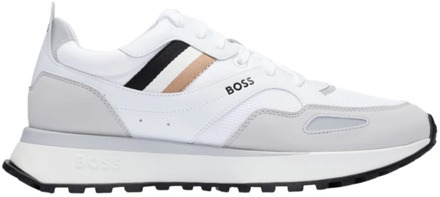 BOSS Stijlvolle Sneakers met Logo en Veters Boss , White , Heren - 45 Eu,43 Eu,42 Eu,41 EU