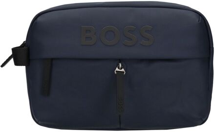 BOSS Stormy Sq. Holdall dark blue weekendtas handbagage Blauw - H 27 x B 52 x D 22 cm