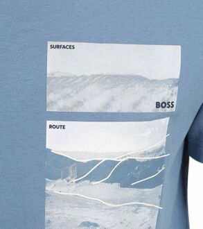 BOSS T-shirt Dune Blauw - L