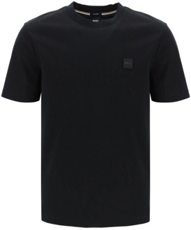 BOSS T-shirt met patchontwerp Boss , Black , Heren - L,M,S