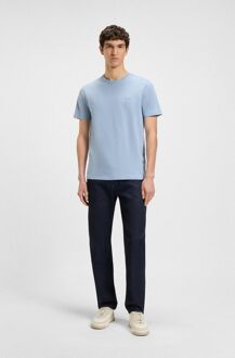 BOSS T-shirt Tales Open Blauw - XXL