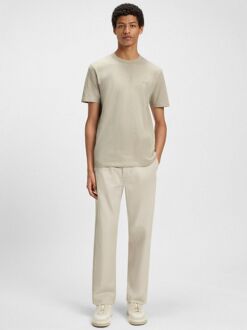 BOSS T-shirt Tegood Greige Grijs - XL,XXL