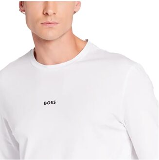BOSS T-shirt voor heren, normale maat Wit - 3XL