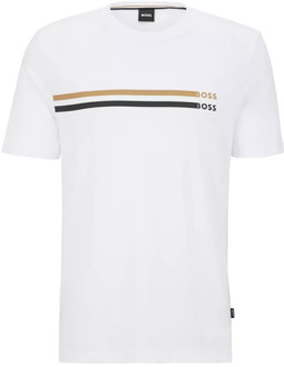 BOSS T-Shirts Hugo Boss , White , Heren - 3XL