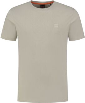 BOSS Tales Logopatch Shirt Heren beige
