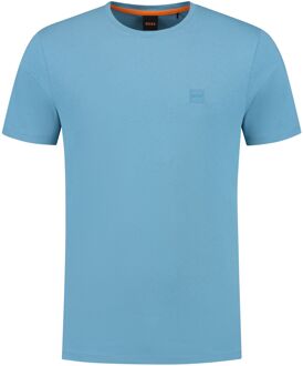 BOSS Tales Logopatch Shirt Heren blauw - M