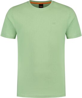 BOSS Tales Logopatch Shirt Heren groen - M