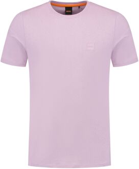 BOSS Tales Logopatch Shirt Heren roze - M