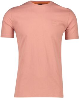 BOSS Tales Logopatch Shirt Heren roze - M