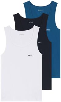 BOSS Tanktop Rib Classic Heren (3-pack) - S