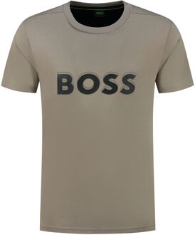 BOSS Teeos Shirt Heren bruin - XL