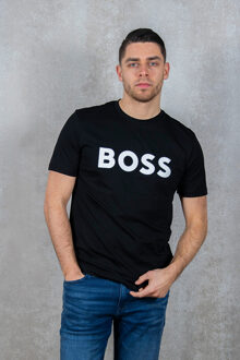 BOSS Thinking T-shirt Heren zwart - wit - L