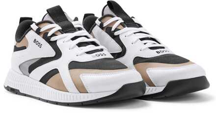 BOSS Titanium hardlooptrainers voor heren in beige - EU 39/ UK 6