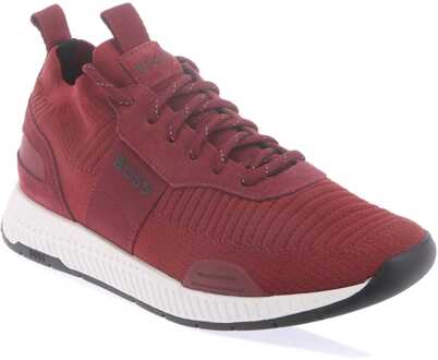 BOSS Titanium hardlooptrainers voor heren in rood - maat EU 39/ UK 6