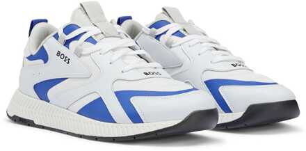 BOSS Titanium hardlooptrainers voor heren in wit - maat EU 39/ UK 6