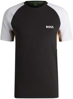 BOSS TOC Pique T-shirt Heren-Zwart - S