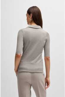 BOSS Trui met knoopsluiting Boss Fatirame in grijs voor dames - S