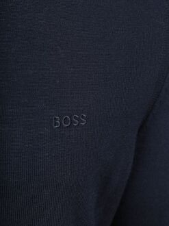 BOSS Turtleneck Trui Avac Wool Blend Navy Blauw - M