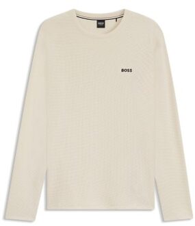BOSS Waffle Sweatshirt Beige,Bruin,Groen,Wit - Medium,Large,X-Large,XX-Large