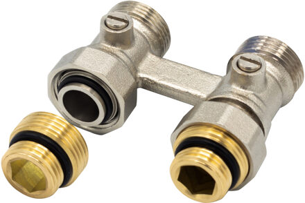 Boss & Wessing Aansluitblok Radiator BWS Talia Vloeraansluiting 3/4EK-1/2-MM