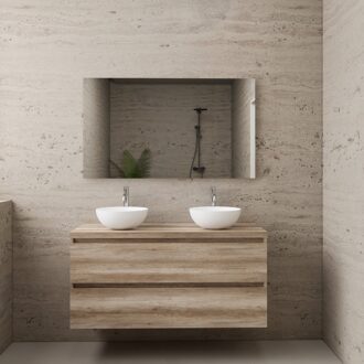 Boss & Wessing ACTIE BWS Badmeubel | Paris | Canyon Oak | 120 cm | met topplaat