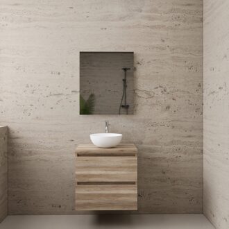 Boss & Wessing ACTIE BWS Badmeubel | Paris | Canyon Oak | 60 cm | met topplaat