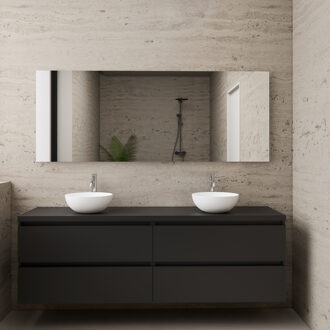 Boss & Wessing ACTIE BWS Badmeubel | Paris | Mat Zwart | 160 cm | met topplaat