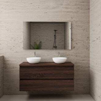 Boss & Wessing ACTIE BWS Badmeubel | Paris | Sonoma Choco | 120 cm | met topplaat