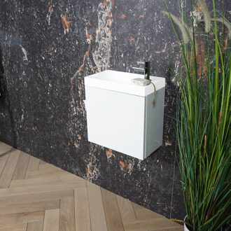 Boss & Wessing ACTIE BWS Fonteinmeubel | Paris | 40cm | Fontein Mat Wit | Mat Wit