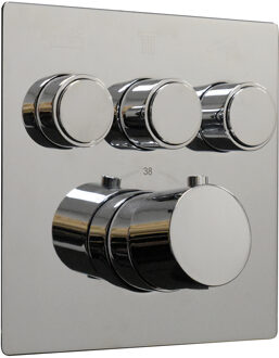 Boss & Wessing Afbouwdeel Boss & Wessing Douchekraan Thermostatisch 3-Wegs Chroom Boss & Wessing