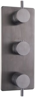 Boss & Wessing Afbouwdeel Douche BWS Cemal Thermostatisch 3-Weg Gunmetal