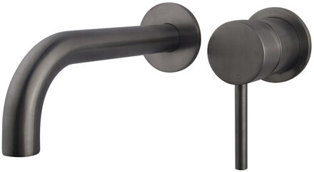 Boss & Wessing Afbouwdeel Eenhendel BWS Cemal Wastafelkraan Met Coldstart Gunmetal