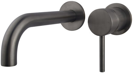 Boss & Wessing Afbouwdeel Eenhendel BWS Cemal Wastafelkraan Met Coldstart Gunmetal