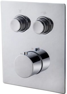 Boss & Wessing Afbouwdeel Inbouwthermostaat BWS Caral Klik Pro 2-weg Chroom