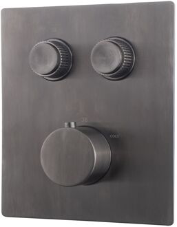 Boss & Wessing Afbouwdeel Inbouwthermostaat BWS Caral Klik Pro 2-weg Gunmetal