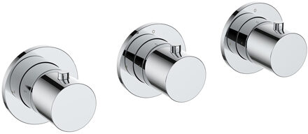 Boss & Wessing Afbouwdeel Thermostatische Douchekraan BWS Cemal Met 2 Stopkranen Chroom