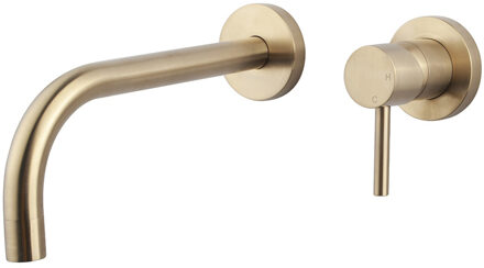 Boss & Wessing Afbouwdeel Wastafelkraan BWS Toon Eenhendel Met Coldstart Geborsteld Messing