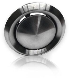 Boss & Wessing Afzuigventiel rooster - roestvrij staal - Ø 125 mm